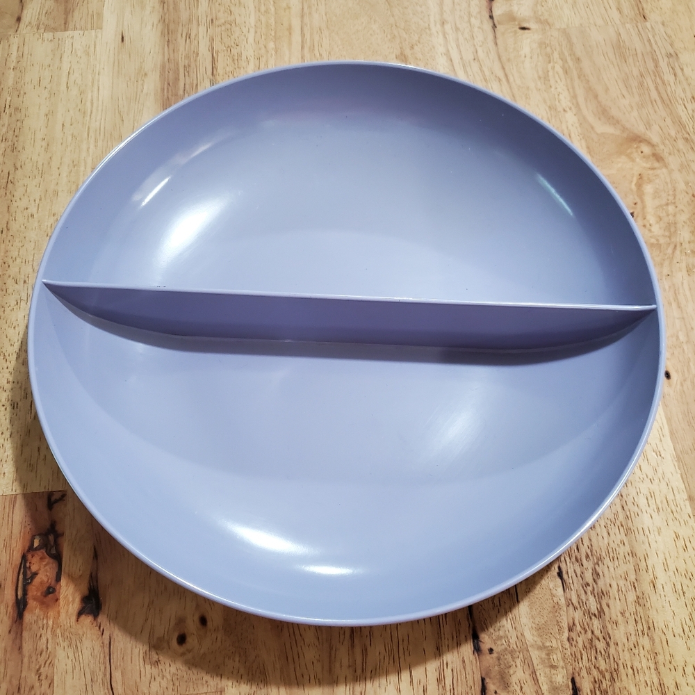 Royalon Melmac Divided Lavender Serving Bowl Vintage